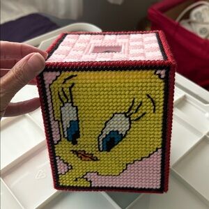 Yellow Bird Decorative Tissue Box Cover